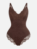 Lace V-Neck Breathable Bodysuit