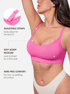 Seamless Lace Wireless Everyday Bra
