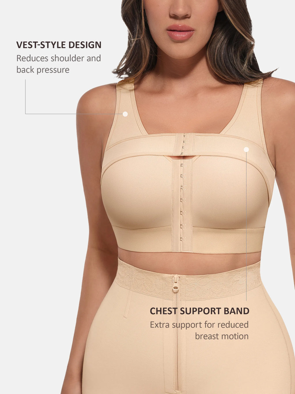 Wireless Front Closure Full Coverage Bra