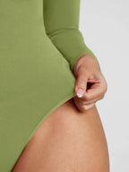 Seamless Long Sleeve Tummy Control Thong Bodysuit