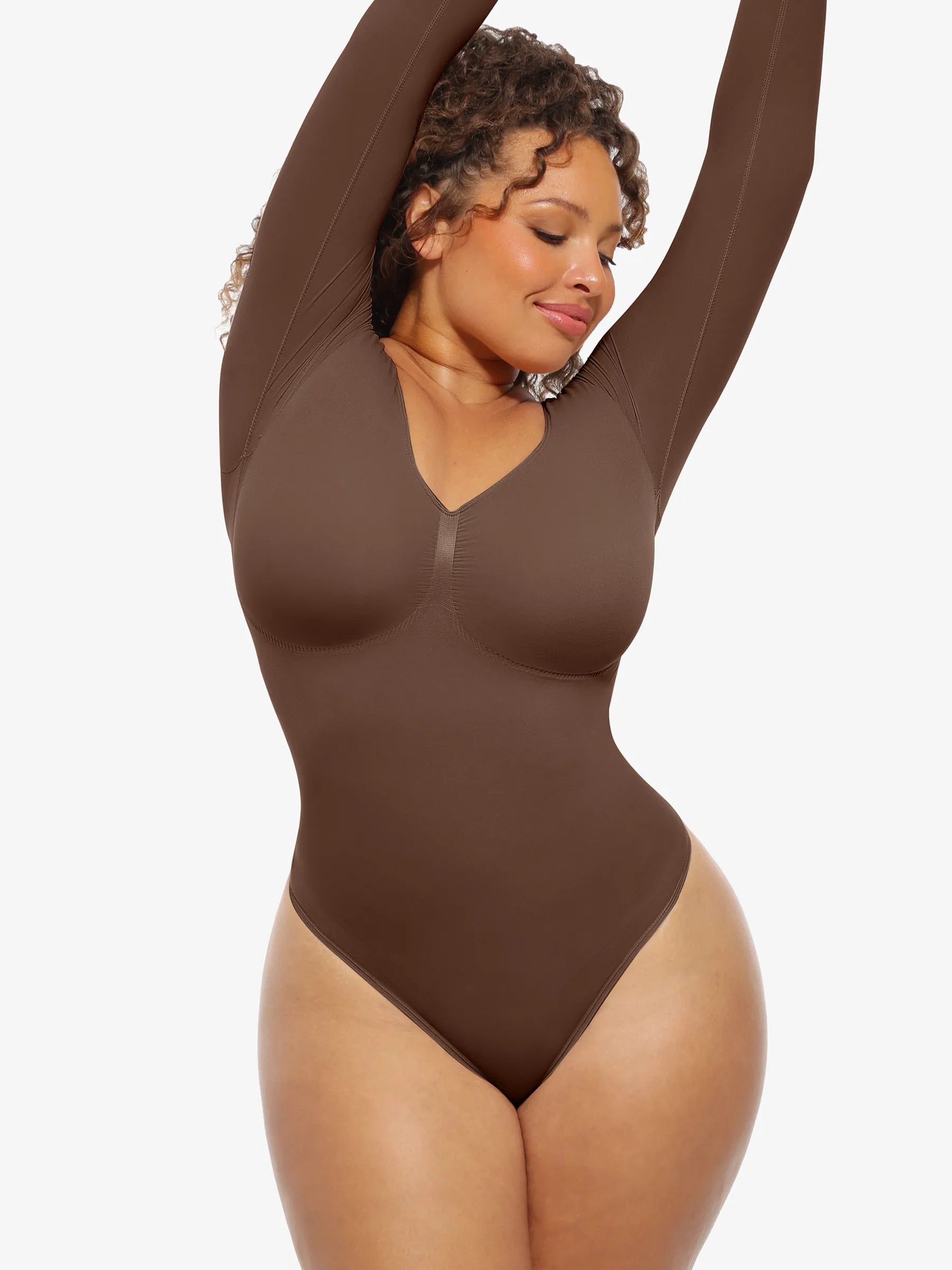 Seamless Supportive Long Sleeve Tummy Control Bodysuit