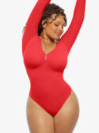 Seamless Supportive Long Sleeve Tummy Control Bodysuit