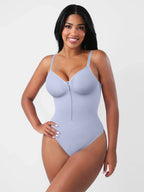 Seamless Tummy Control Zipper Bodysuit