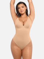 Velvibra V-Neck Tummy Control Bodysuit