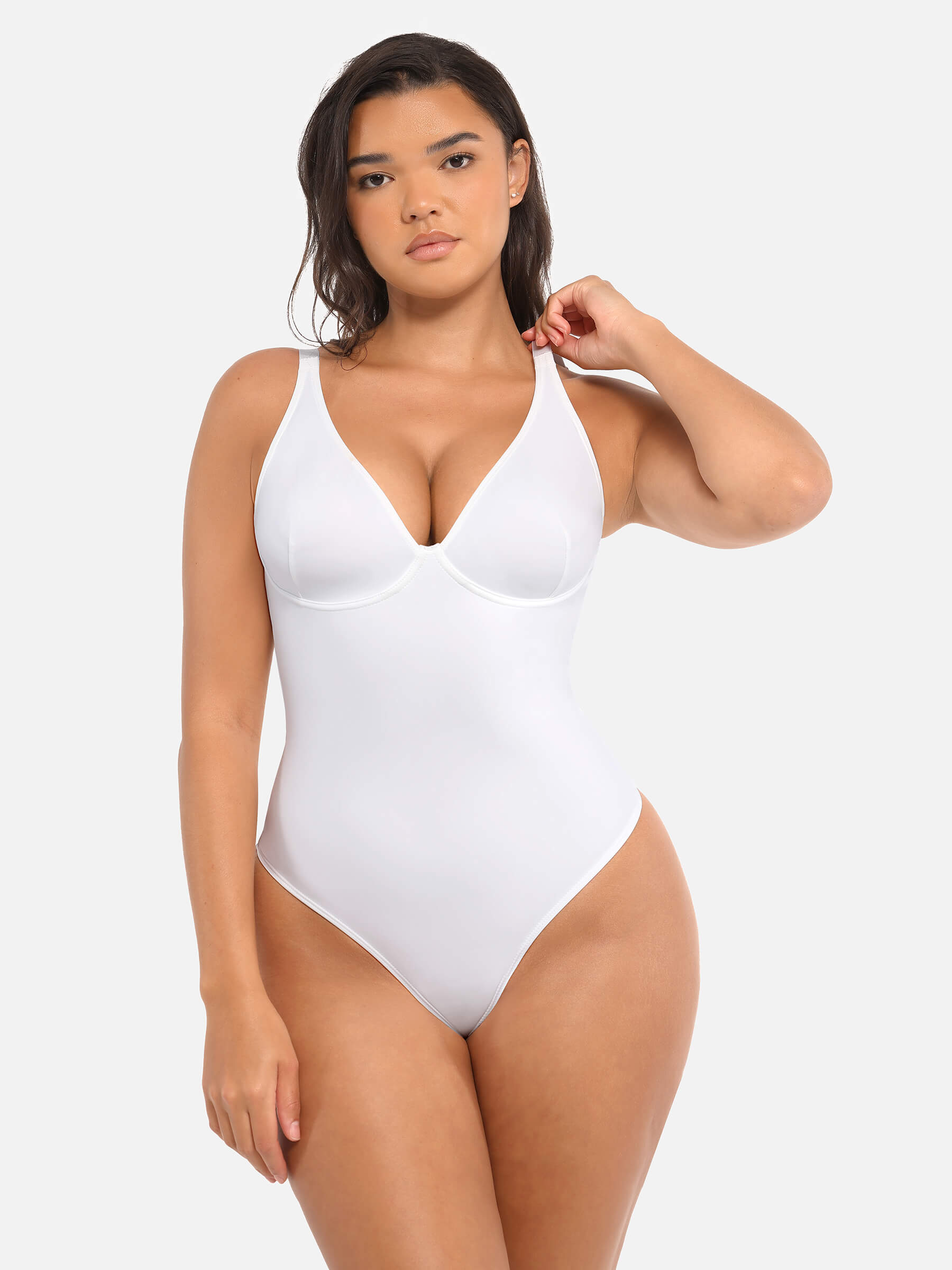 V-Neck Tummy Control Bodysuit