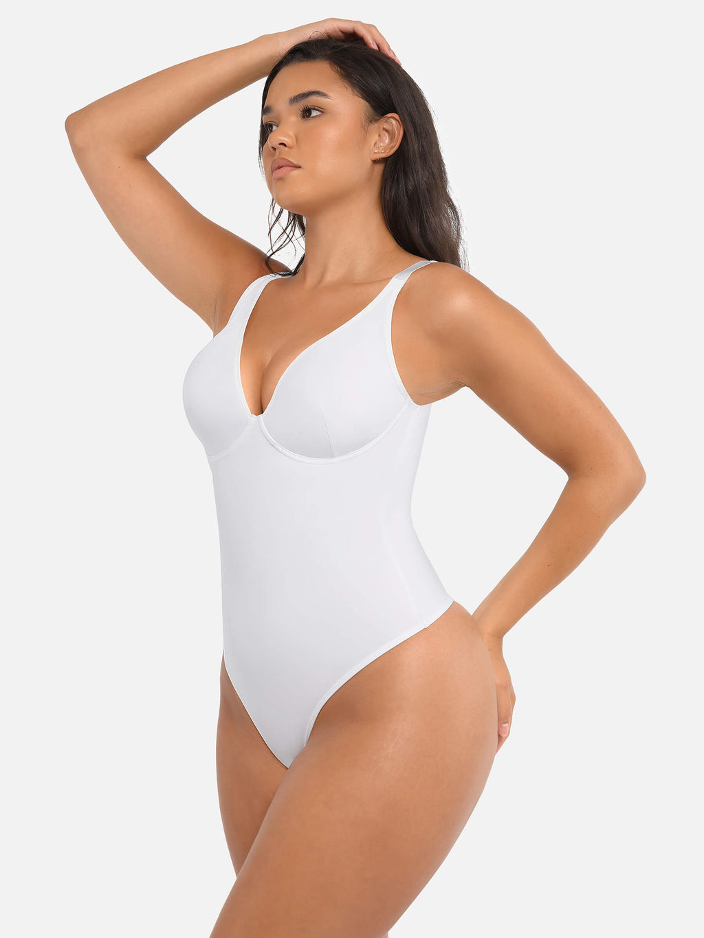 Velvibra V-Neck Tummy Control Bodysuit
