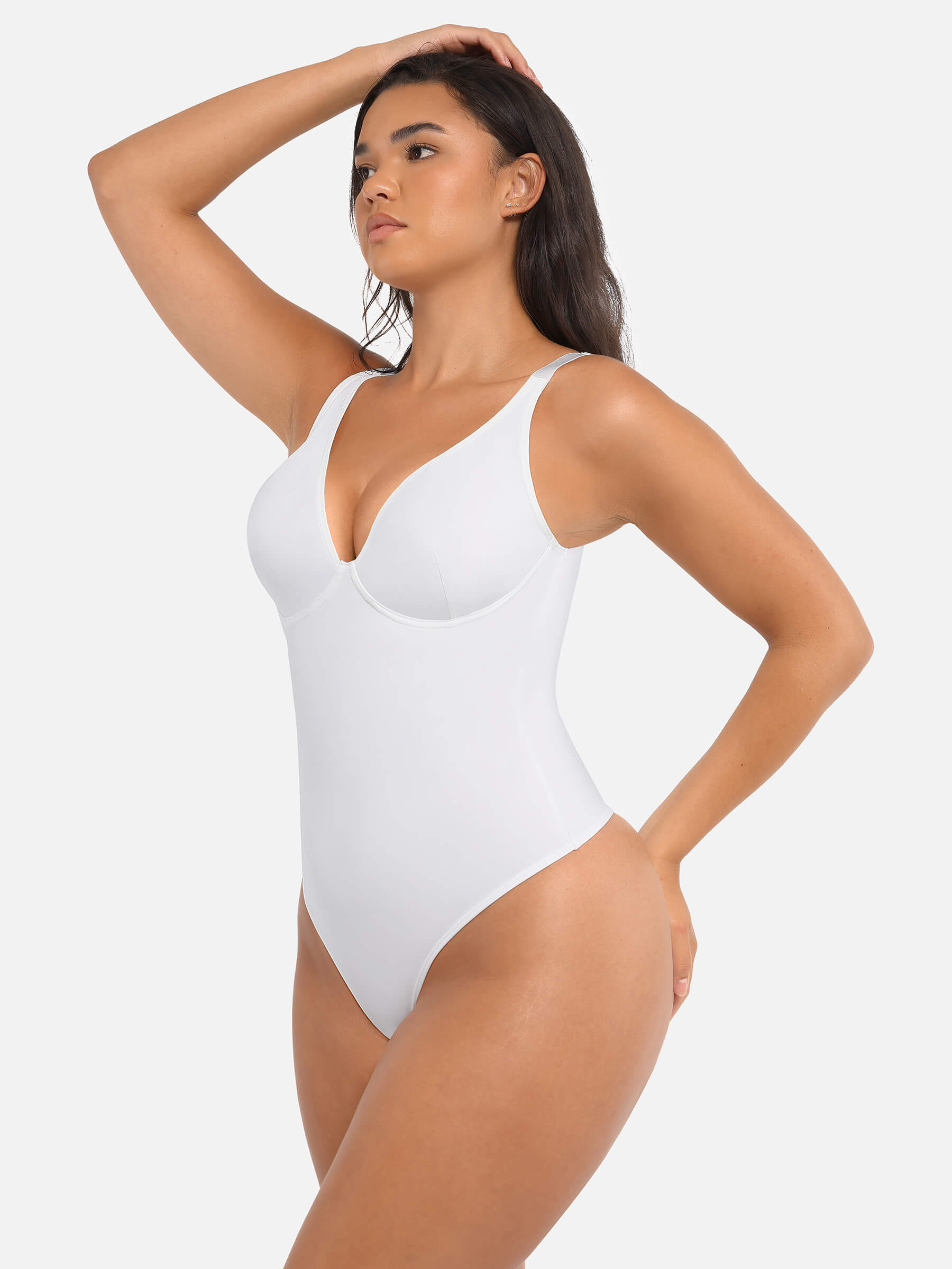 Velvibra V-Neck Tummy Control Bodysuit