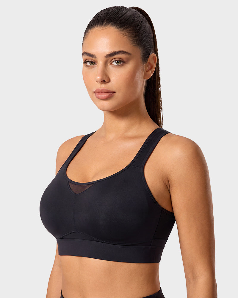 High-Impact Wireless Full-Coverage Racerback Sports Bra