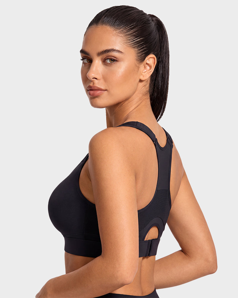 High-Impact Wireless Full-Coverage Racerback Sports Bra