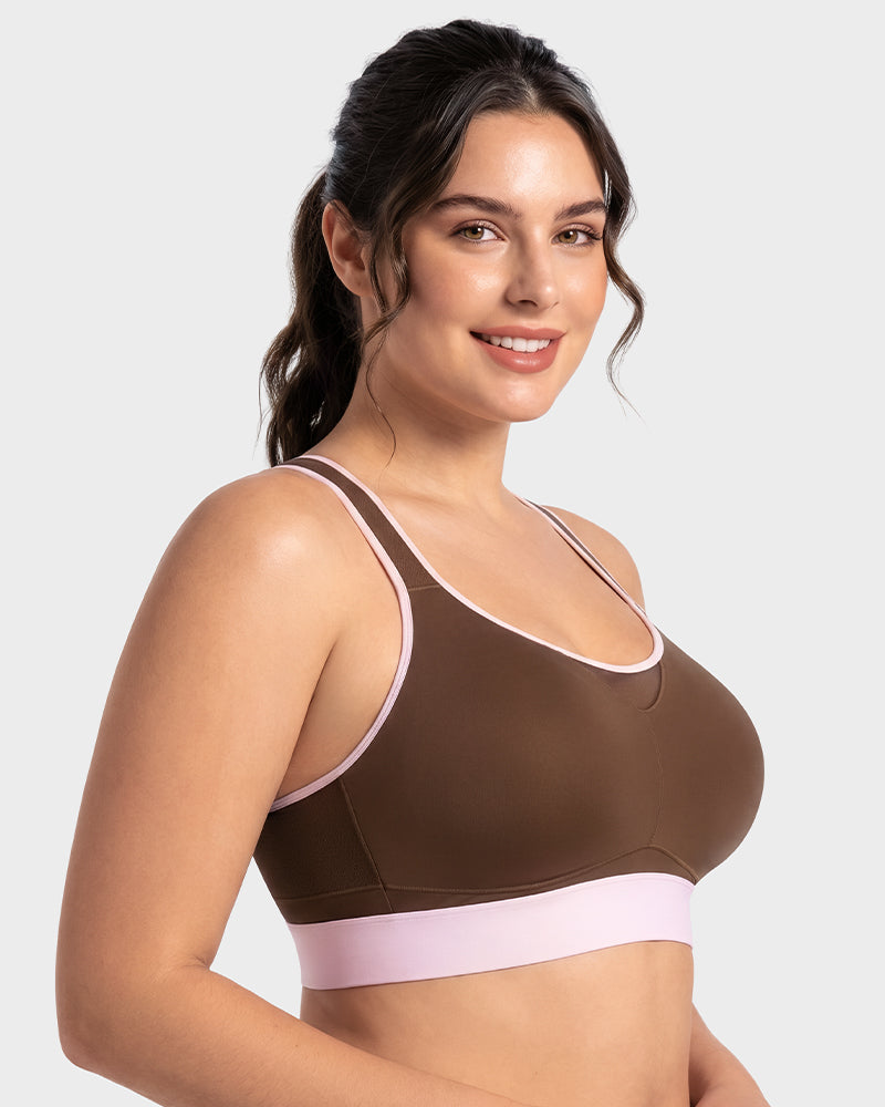High-Impact Wireless Full-Coverage Racerback Sports Bra