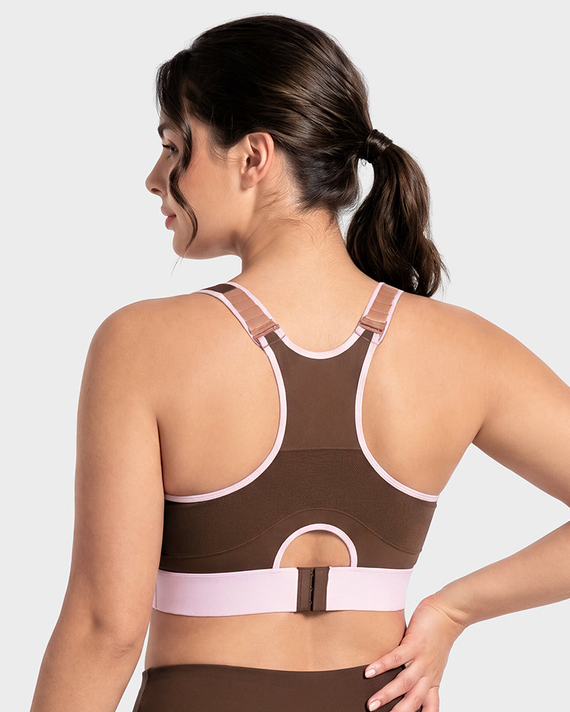 High-Impact Wireless Full-Coverage Racerback Sports Bra