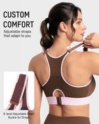 High-Impact Wireless Full-Coverage Racerback Sports Bra