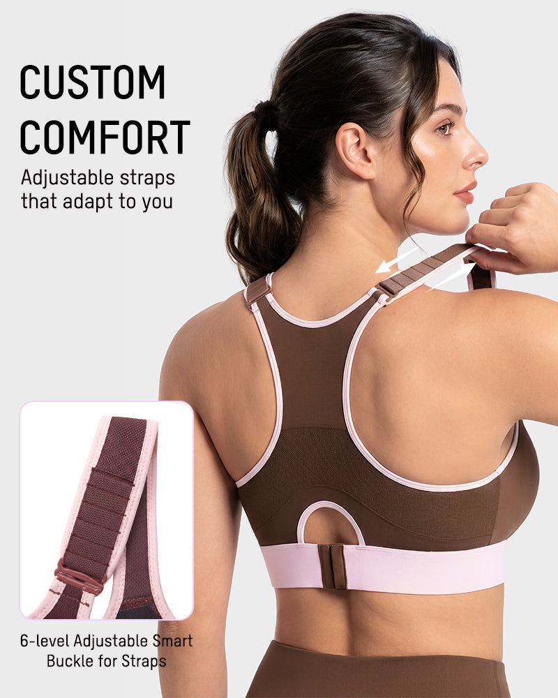 High-Impact Wireless Full-Coverage Racerback Sports Bra