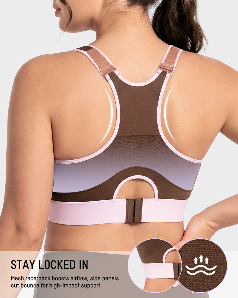 High-Impact Wireless Full-Coverage Racerback Sports Bra