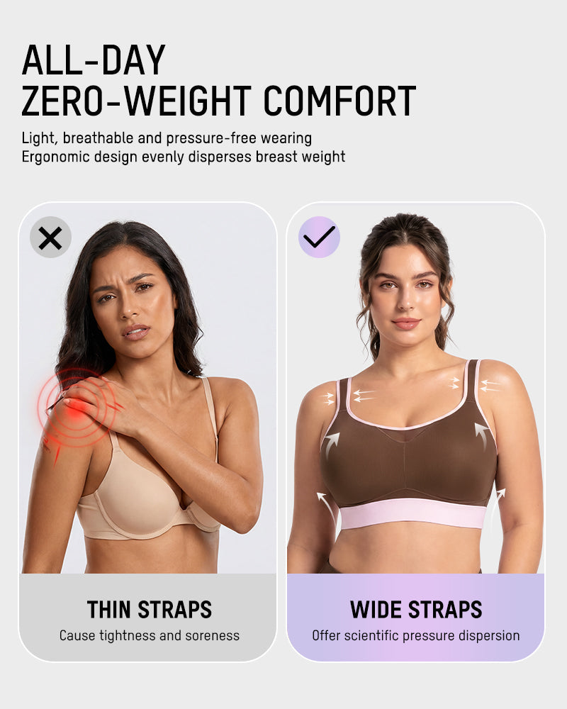 High-Impact Wireless Full-Coverage Racerback Sports Bra