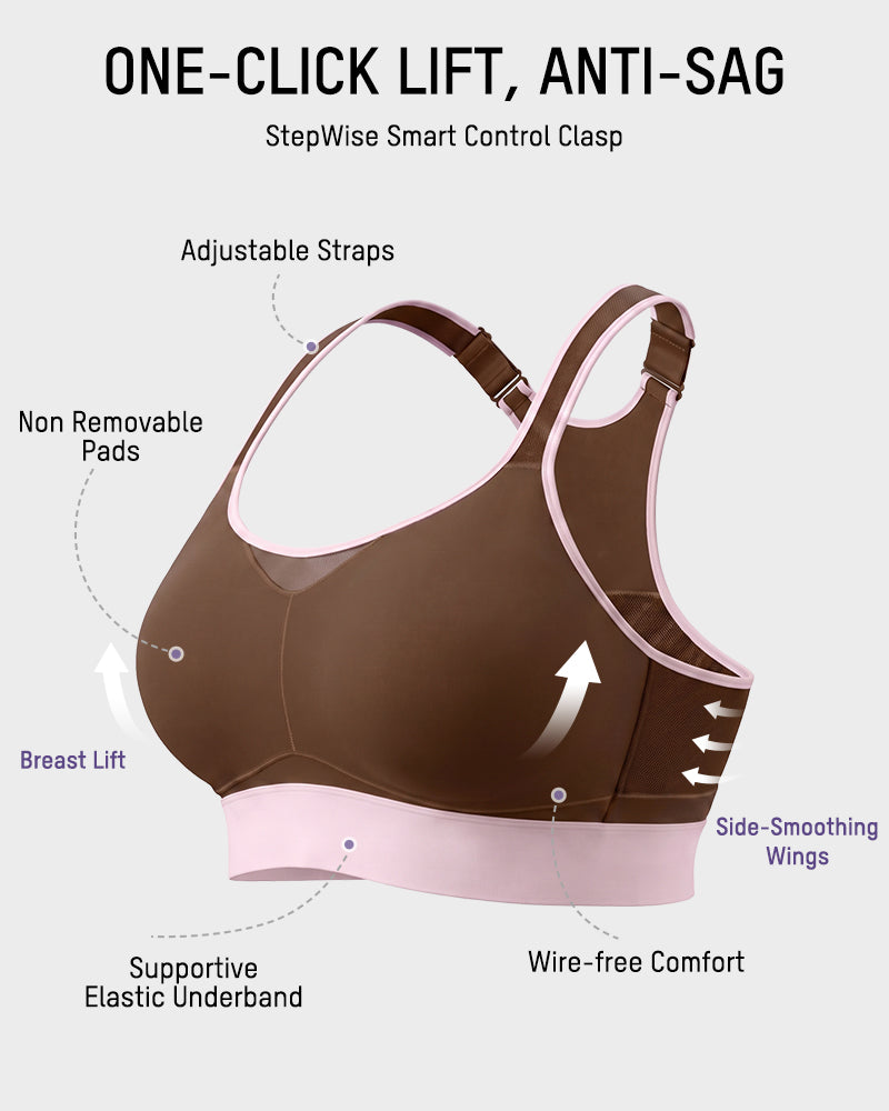 High-Impact Wireless Full-Coverage Racerback Sports Bra