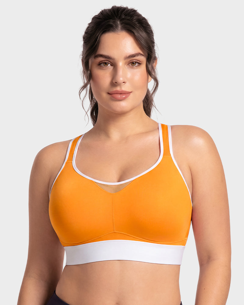 High-Impact Wireless Full-Coverage Racerback Sports Bra