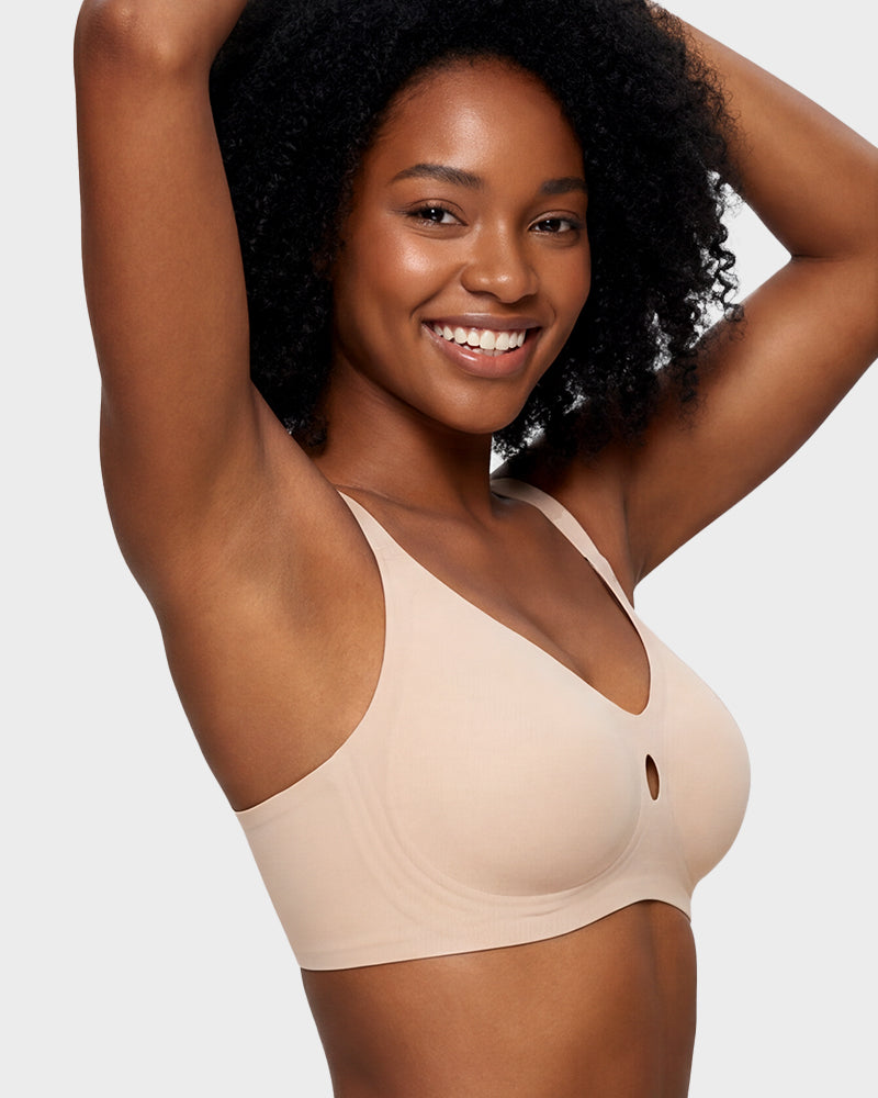 Invisible Jelly Lift Bra with Breathable Water Drop Hollow