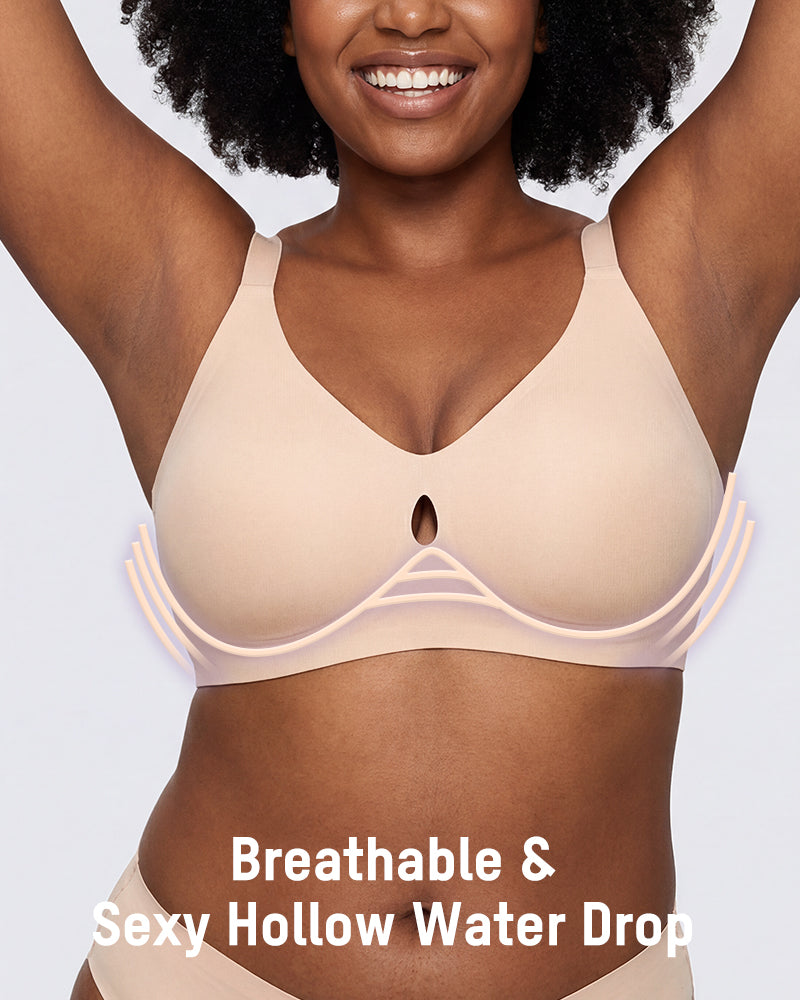 Invisible Jelly Lift Bra with Breathable Water Drop Hollow
