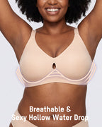 Invisible Jelly Lift Bra with Breathable Water Drop Hollow