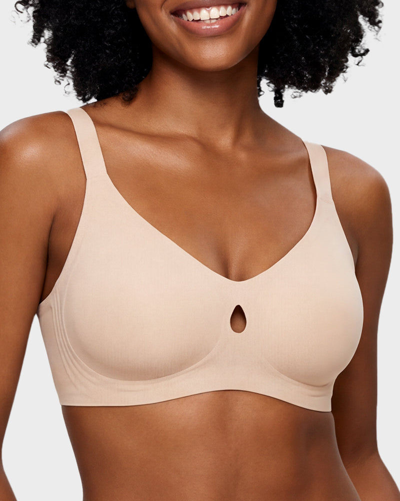 Invisible Jelly Lift Bra with Breathable Water Drop Hollow