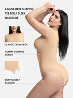 Crew Neck Seamless Soft Everyday Bodysuit