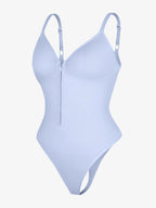 Seamless Tummy Control Zipper Bodysuit