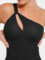 Tummy Control One Shoulder Swimsuit