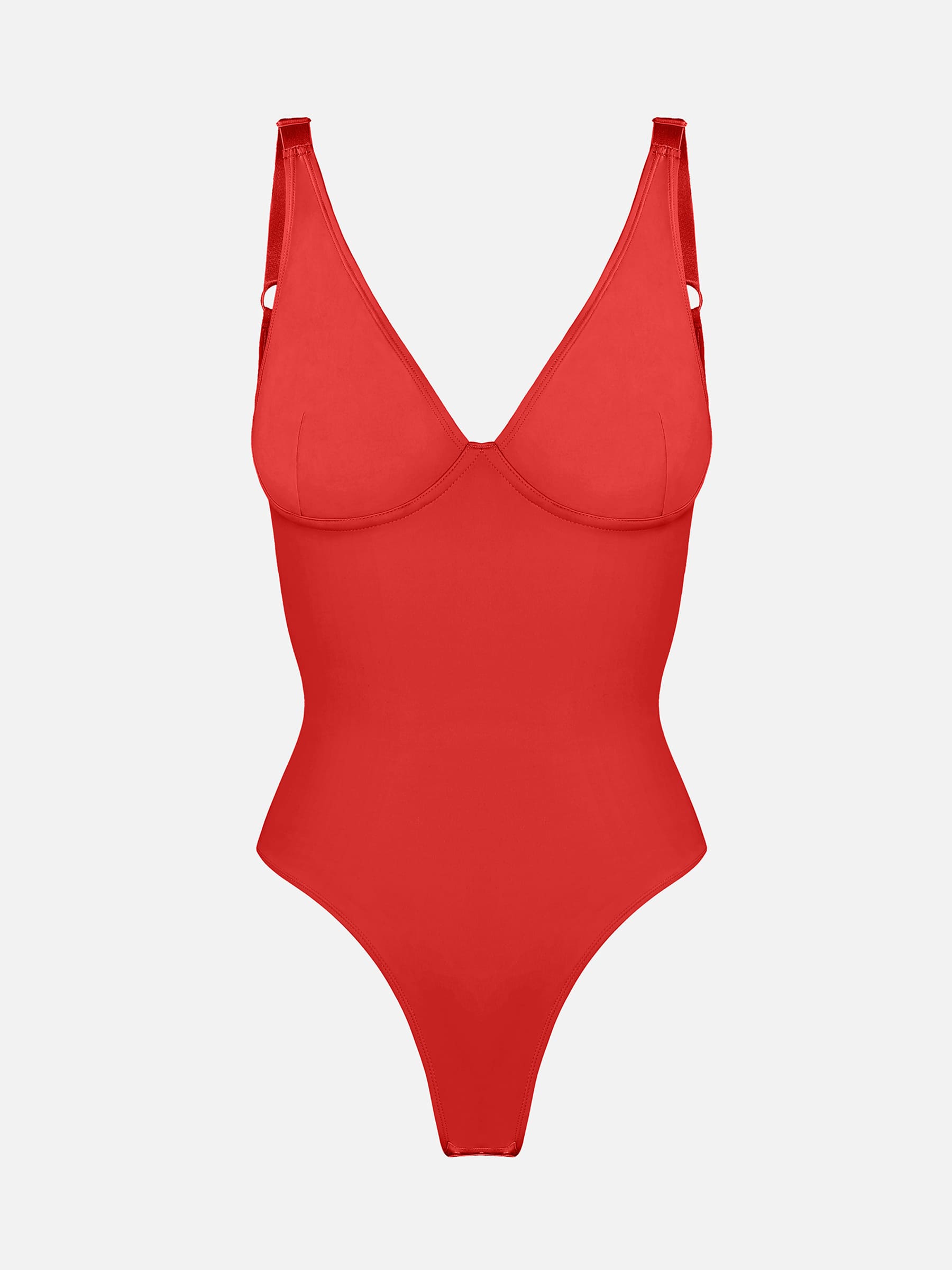 Velvibra V-Neck Tummy Control Bodysuit