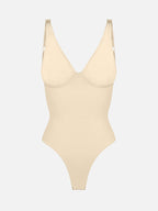 Velvibra V-Neck Tummy Control Bodysuit