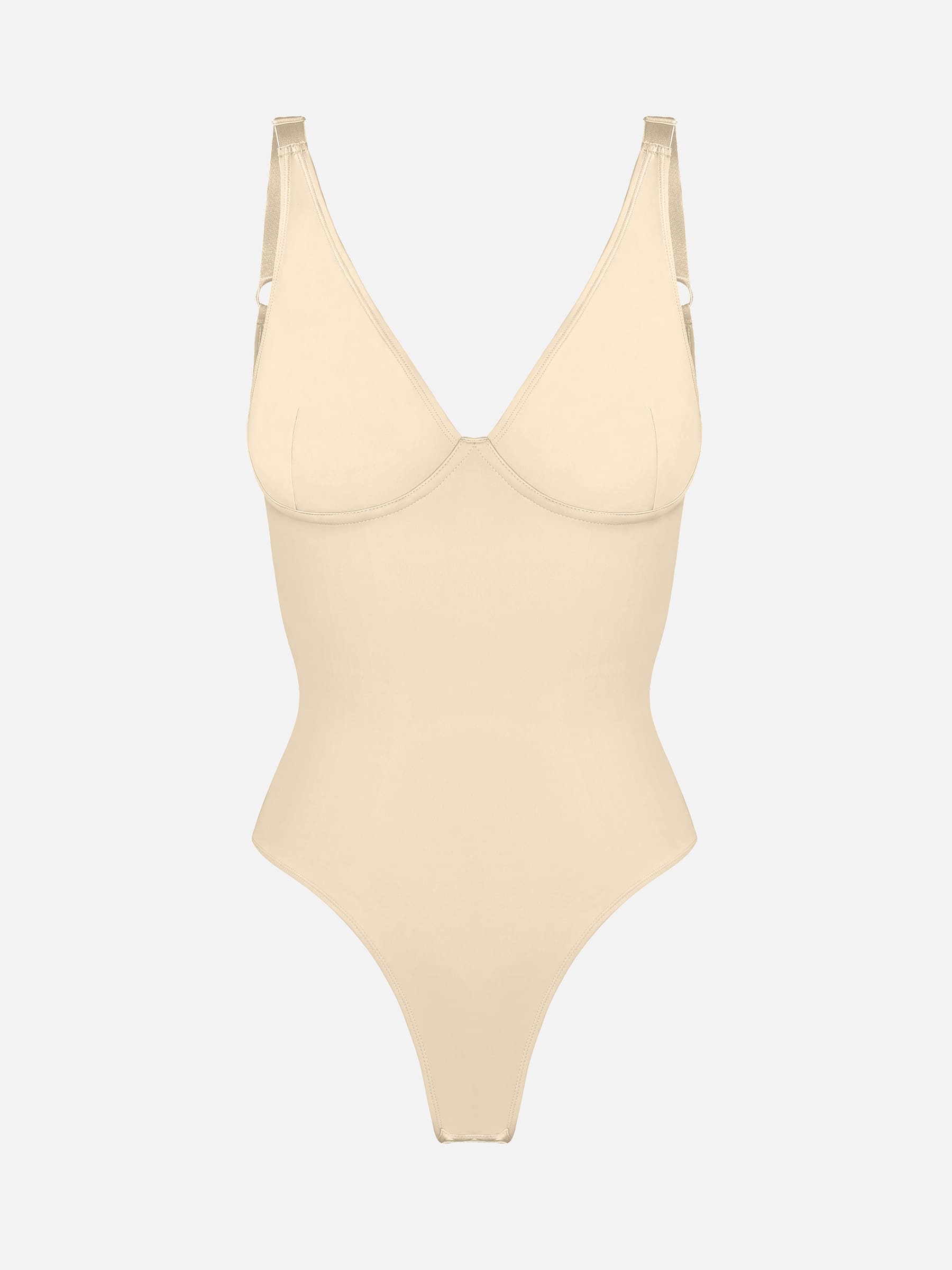 Velvibra V-Neck Tummy Control Bodysuit