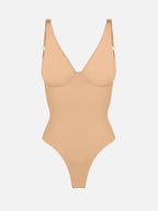 Velvibra V-Neck Tummy Control Bodysuit
