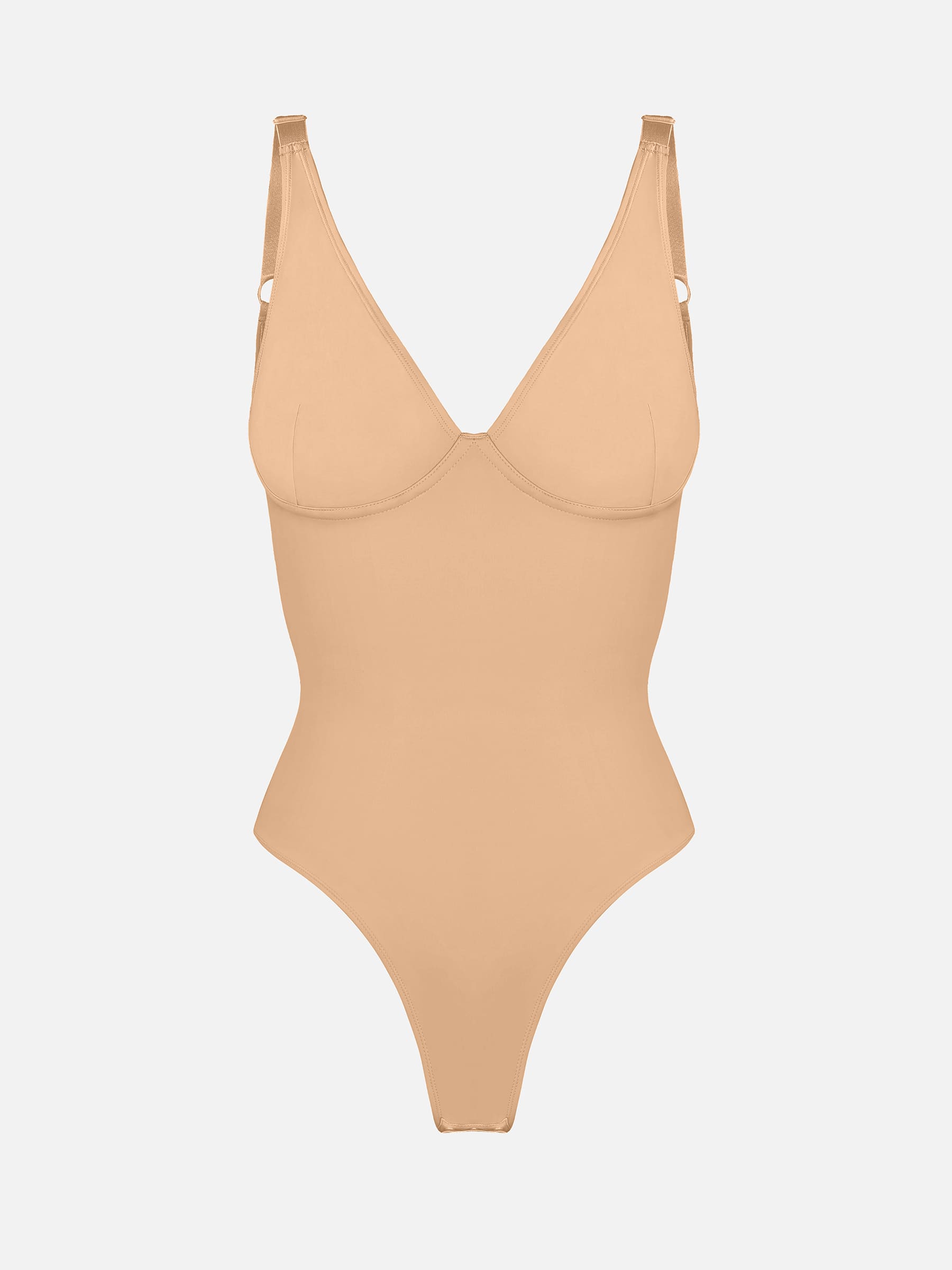Velvibra V-Neck Tummy Control Bodysuit