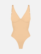 Velvibra V-Neck Tummy Control Bodysuit