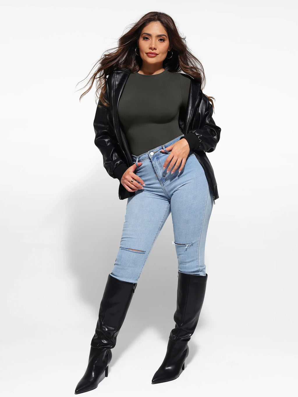 Seamless Ultra-Soft Crew Neck Bodysuit