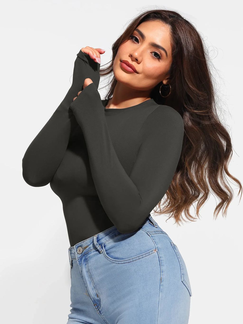 Seamless Ultra-Soft Crew Neck Bodysuit