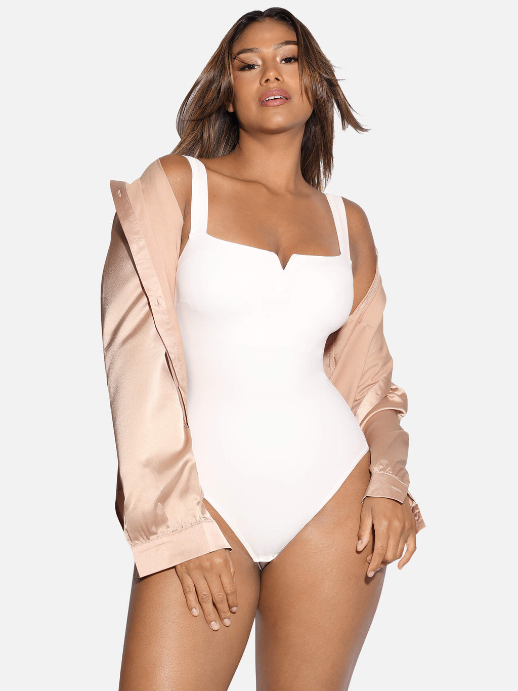Square Neck Ultra-Stretch Sculpt Bodysuit
