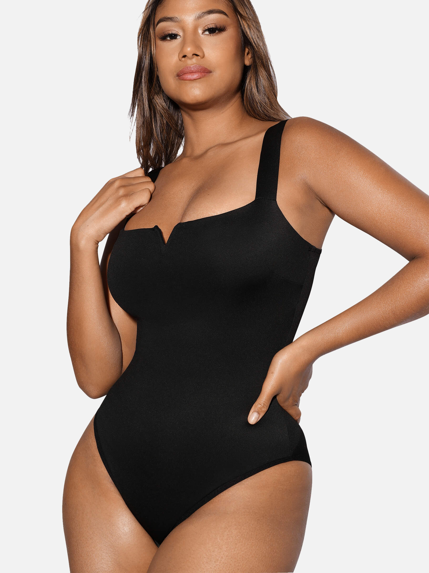 Square Neck Ultra-Stretch Sculpt Bodysuit
