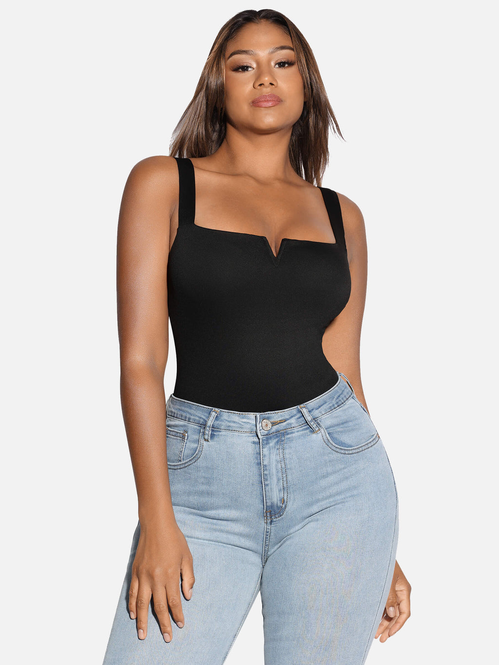 Square Neck Ultra-Stretch Sculpt Bodysuit