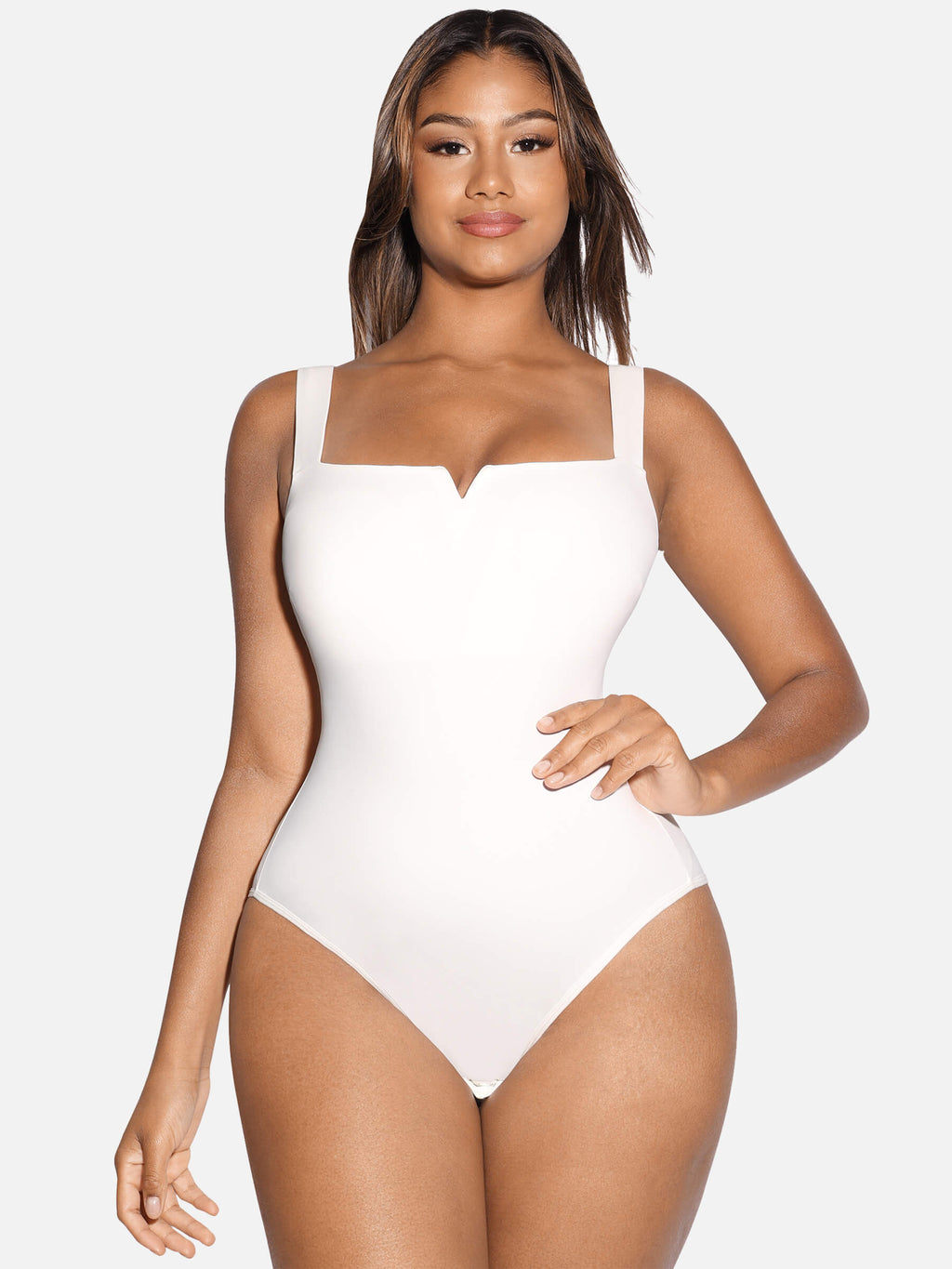 Square Neck Ultra-Stretch Sculpt Bodysuit