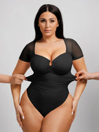 Ultra-Fine Mesh Classic Thong Bodysuit