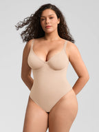 V-Neck Tummy Control Sculpt Bodysuit