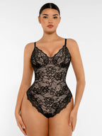 Lace V-Neck Breathable Bodysuit