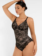 Lace V-Neck Breathable Bodysuit