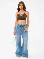 Popilush Seamless Wireless Leopard Shaping Push Up Bra